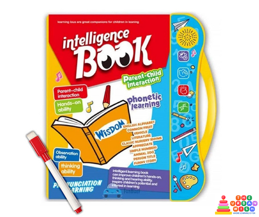 Intelligence Book for Kids – Interactive Learning Sound Book (Reduce Screen Time!)