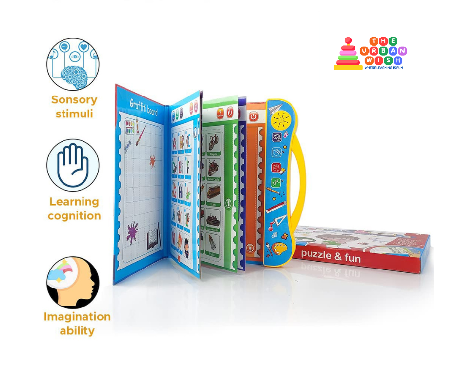 Intelligence Book for Kids – Interactive Learning Sound Book (Reduce Screen Time!)