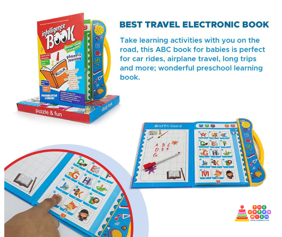 Intelligence Book for Kids – Interactive Learning Sound Book (Reduce Screen Time!)